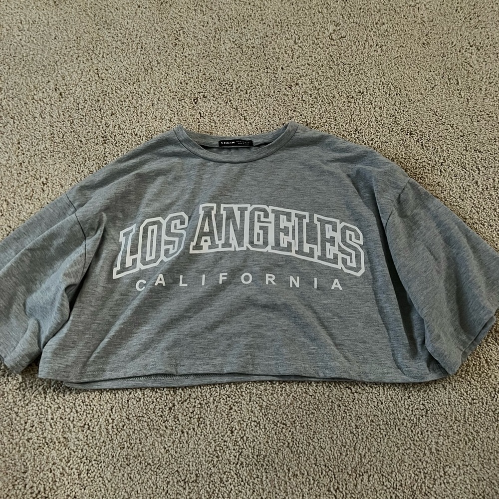 SHEIN cropped Los Angeles tee